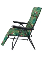 Zahradní křeslo s podnožkou 57x83x106CM FLOWER