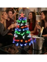 DEKORATIVNÍ VÁNOČNÍ STROMEK VÍCEBAREVNÝ 90CM