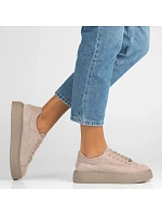 Dámské kožené polobotky béžové model 22061153 - FILIPPO