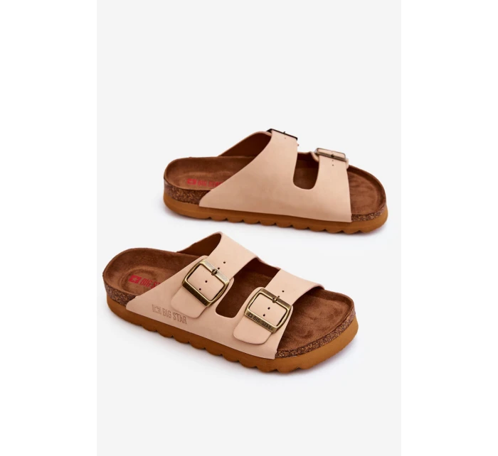 Klasické dámské pantofle Big Star model 21610508 Béžové - Big Star Shoes