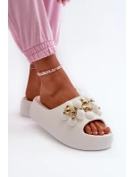 Dámské Pěnové Žabky S Ozdobami Na Podrážce Bílé model 21666043 - Boto