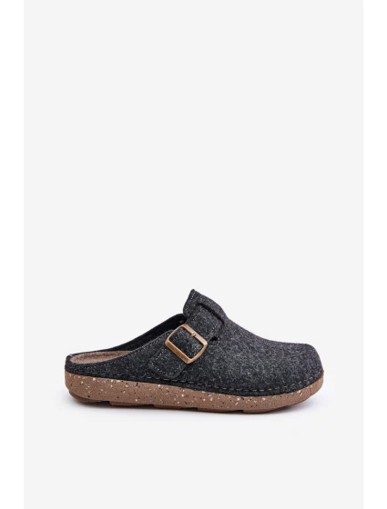 Pánské Pantofle S Přezkou Pantofle  Grafitové model 21677492 - Inblu