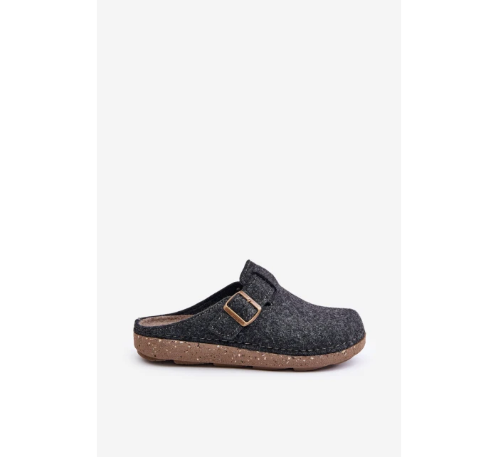 Pánské Pantofle S Přezkou Pantofle  Grafitové model 21677492 - Inblu