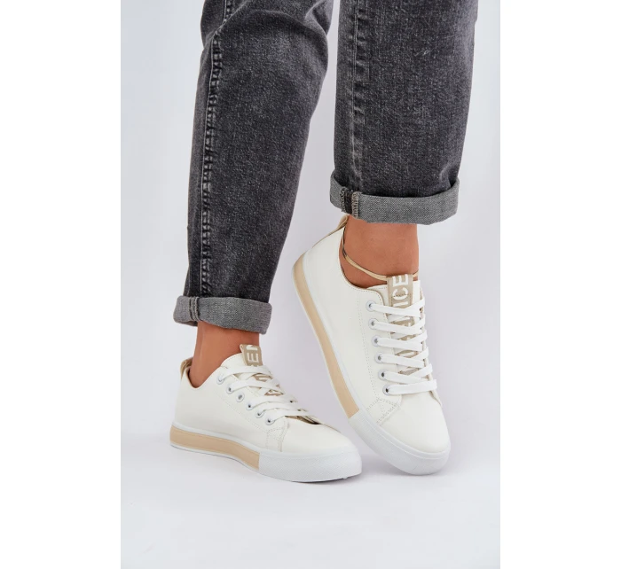 Dámské klasické zlaté tenisky model 21684893 - Boto Dámské klasické zlaté tenisky model 21684893 - Boto