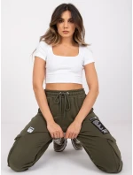 Tepláky RV DR 7461.03 khaki