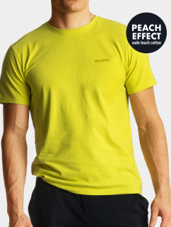 Pánské tričko s krátkým rukávem ATLANTIC - žluté