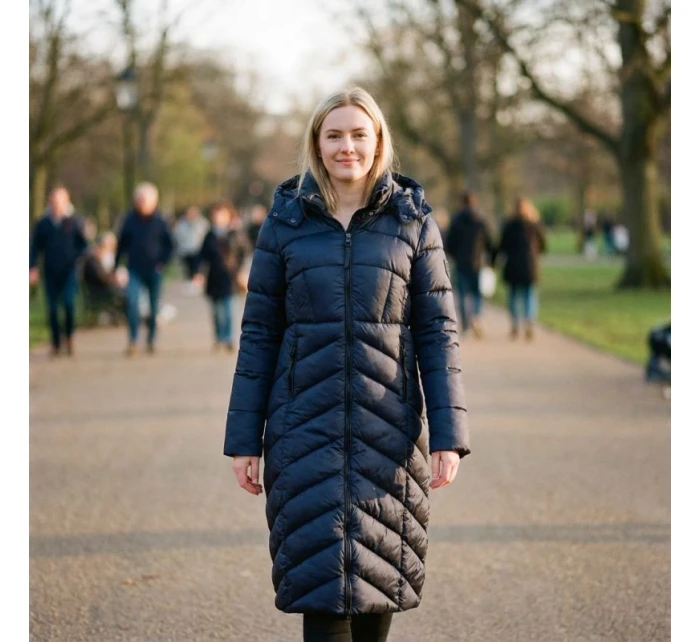 Geografické Norsko dámská bunda BLANCHE LONG NAVY DB LADY 0116 NAVY (WZ5476F/GN-MARINE)