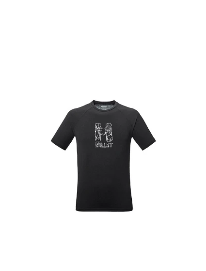 Pánské tričko MILLET Cimaï Natural Ts Ss M, černé Pánské tričko MILLET Cimaï Natural Ts Ss M, černé