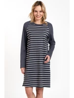 Italian Fashion Oda long barva:print/graphite Italian Fashion Oda long barva:print/graphite