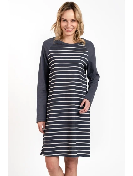 Italian Fashion Oda long barva:print/graphite Italian Fashion Oda long barva:print/graphite