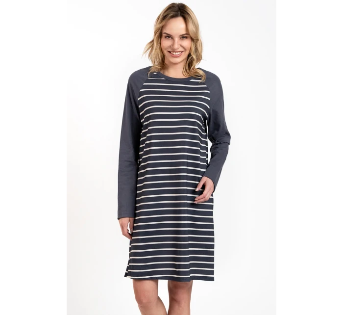 Italian Fashion Oda long barva:print/graphite Italian Fashion Oda long barva:print/graphite