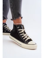 Dámské vysoké tenisky Big Star model 21654788 černé - Big Star Shoes Dámské vysoké tenisky Big Star model 21654788 černé - Big Star Shoes