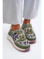 Dámské kožené tenisky na platformě Maciejka 06390-09 seledýnové