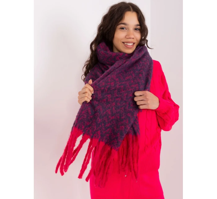 Šála AT SZ 23125.75 tmavě modrá a červená Šála AT SZ 23125.75 tmavě modrá a červená