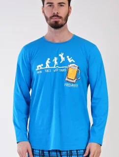 Pánské pyžamo dlouhé model 19332344 - Vienetta MAN