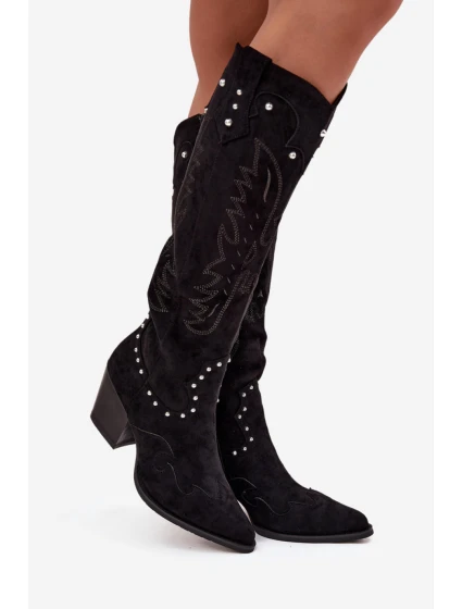 Kozačky na podpatku  model 219859 Step in style