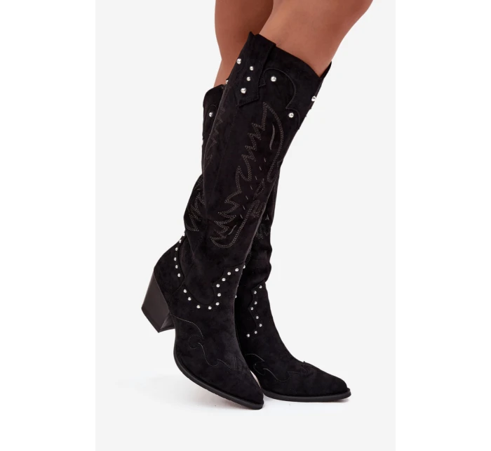 Kozačky na podpatku  model 219859 Step in style