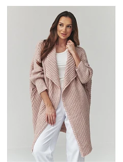 Svetr na zapínání  model 226883 Makadamia