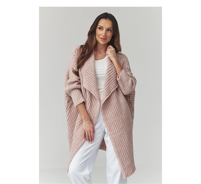 Svetr na zapínání  model 226883 Makadamia