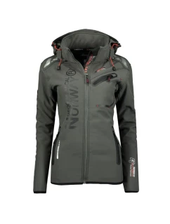 Geographical Norway dámská softshellová bunda Reine Grey/Black Lady 007 (WU6099F/GN Grey/Black)