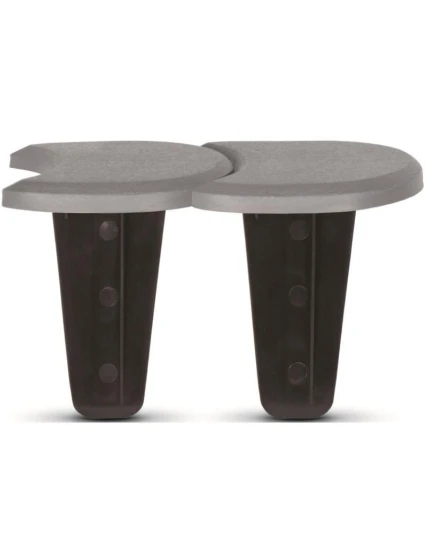 ZAHRADNÍ ZÁBRANA PALISÁDA PLOCHÁ KRYCÍ DESKA 3,8 M ŠEDÝ KÁMEN