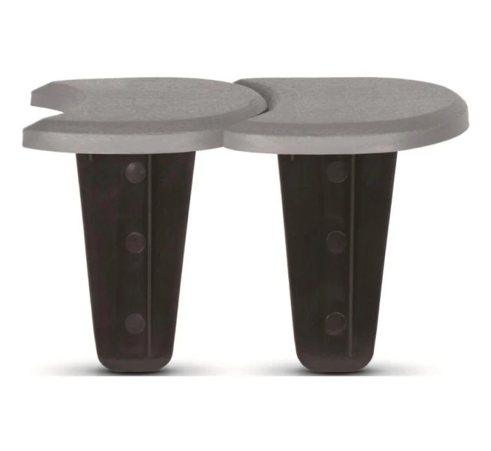 ZAHRADNÍ ZÁBRANA PALISÁDA PLOCHÁ KRYCÍ DESKA 3,8 M ŠEDÝ KÁMEN