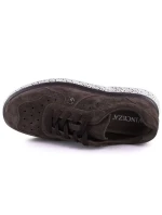 Dámské semišové hnědé kožené polobotky Vinceza 66903