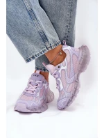 Dámské Kožené Tenisky GOE RR2N4081 Fialové