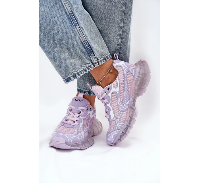 Dámské Kožené Tenisky GOE RR2N4081 Fialové