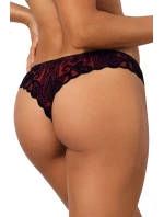 Tanga V-10048 černá/červená - Axami