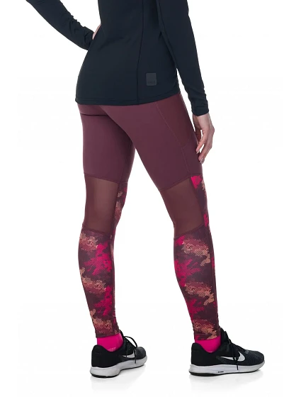 Dámské legíny model 18250217 tmavě červená - Kilpi Dámské legíny model 18250217 tmavě červená - Kilpi