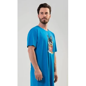 Pánská noční košile s krátkým rukávem Bulldog