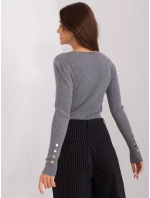 Sweter PM SW model 18969971 ciemny szary - FPrice Sweter PM SW model 18969971 ciemny szary - FPrice