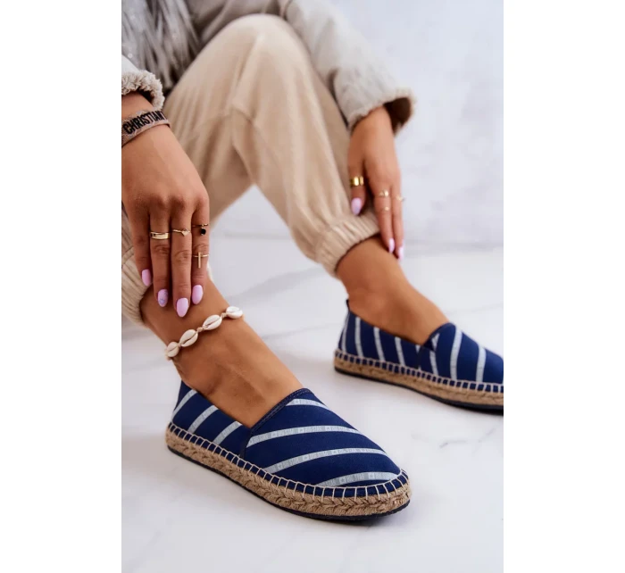 Dámské klasické espadrilky Big Star - tmavě modré Dámské klasické espadrilky Big Star - tmavě modré