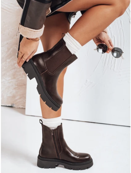 FashionStreet hnědé dámské boty ZY1208