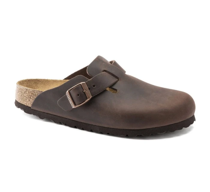 žabky Boston z kůže regular wide model 21735745 - Birkenstock