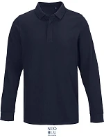 NEOBLU Owen LSL Men Pánské těžké piqué polo s dlouhým rukávem 24.4396 night blue