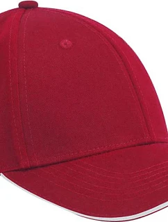 Beechfield B 820C 6 panelová kšiltovka EarthAware® 53.820C classic red/white