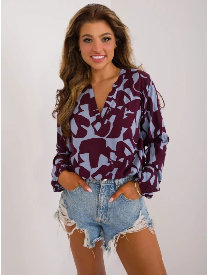 Halenka D73771M11186A vínová Halenka D73771M11186A vínová