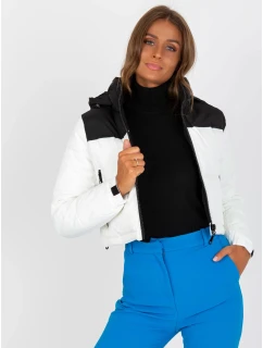 Dámská bunda NM KR D2 3825 68P bílá a černá