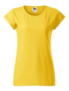 Fusion tričko dámské žlutý melír
