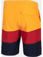 Pánské koupací šortkyH4L21-SKMT004 oranžovo-červeno-černá - 4F