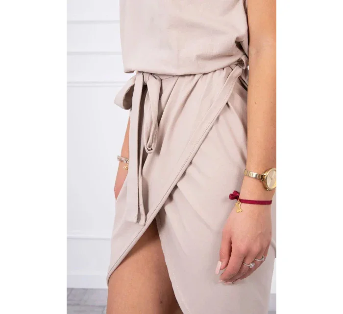 Šaty s dole béžové  model 21129993 - Kesi