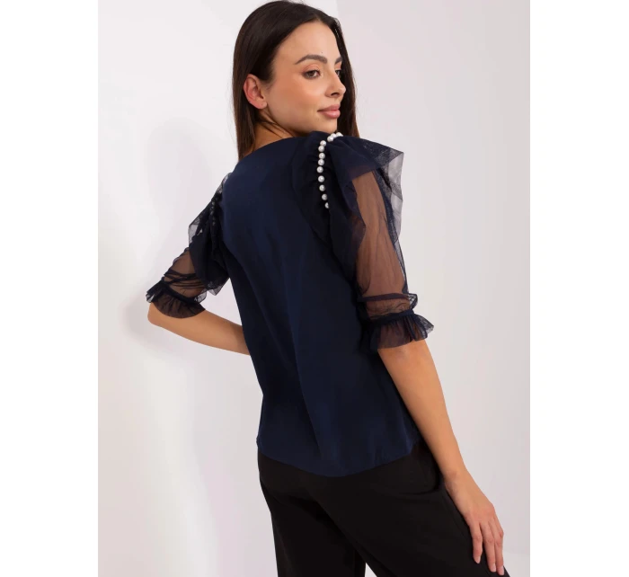 Dámská halenka LK BZ model 21402152 Tmavě modrá Lakerta - FPrice