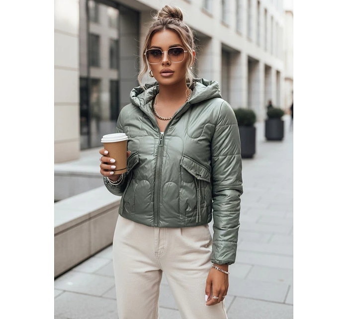 Dámská přechodná prošívaná bunda LILYWOOL zelená FashionStreet TY3712