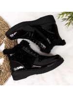Kožená zateplená obuv Rieker W 93312 černá