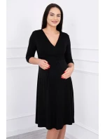 Šaty s výřezem pod prsy černé Šaty s výřezem pod prsy černé