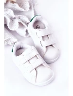 Dětské Tenisky Se Suchým Zipem Bíle-Zelené California Dětské Tenisky Se Suchým Zipem Bíle-Zelené California