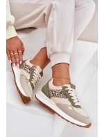 Dámské Sportovní Boty S Panterem Na Platformě Zelené Davinara Dámské Sportovní Boty S Panterem Na Platformě Zelené Davinara