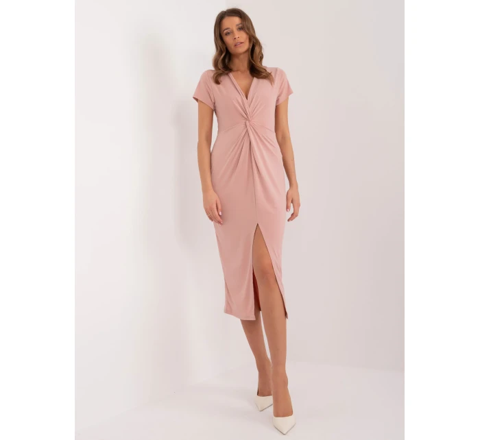 Sukienka DHJ SK model 20095220 ciemny różowy - FPrice
